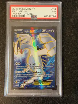 2015 Pokemon Lugia EX XY Ancient Origins Full Art #94 PSA 7 - Image 1