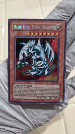 Yu-Gi-Oh! Blue-Eyes Toon Dragon - SRL-000 -Secret Rare - Original 1996 NM - Image 1