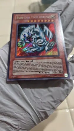 Yu-Gi-Oh! Blue-Eyes Toon Dragon - SRL-000 -Secret Rare - Original 1996 NM - Image 4