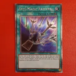Yugioh Anti-Magic Arrows RA03-EN264 1st Edition Platinum Rare - Image 1