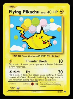 Flying Pikachu 110/108 Secret Rare XY Evolutions Pokemon Card - Image 1