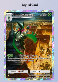 (Digital Card) Meowscarada Full-Art 1⭐, Pokemon TCG Pocket, English - Image 1