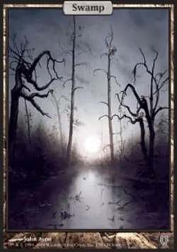 Light Play, English MTG Regular Swamp (138) Unhinged Magic the Gathering - Image 1