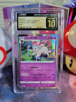Sylveon 35/71 Japanese Pokemon TCG Pokemon GO Rare Holo CGC Pristine 10 - Image 1