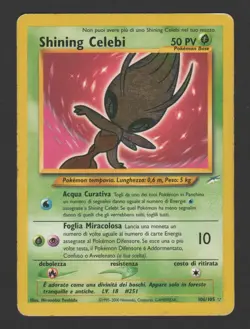 Shining Celebi Neo Destiny 106/105 ITA - Carta Pokemon Rara Segreta - Image 1
