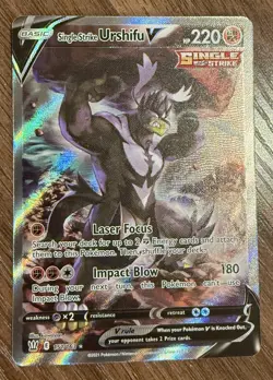 Pokemon Single Strike Urshifu V (Alternate Full Art) 151/163 Battle Styles Holo - Image 1