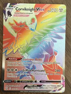 POKEMON TCG Corviknight VMAX (Secret) 171/163 Swsh05: Battle Styles Holo - Image 1