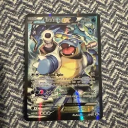 Pokemon TCG Card - Blastoise EX XY122 Black Star Promo Full Art XY Holo Rare - Image 1