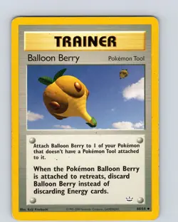 Pokemon TCG Ballon Berry Neo Revelation 60/64 Unlimited Uncommon Card WOTC MP-LP - Image 1
