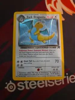 Dark Dragonite Pokemon Card Holo WOTC 5/82 Team Rocket Set Rare Vintage 2000 MP - Image 1
