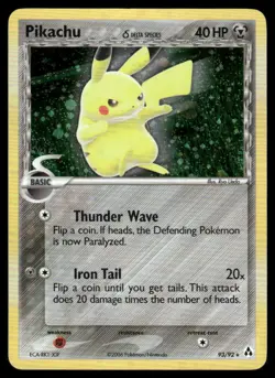 Pokemon Cards Pikachu 93/92 Legend Maker Secret Rare NM - Image 1