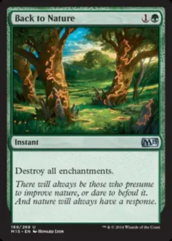 Back to Nature - Magic 2015 (M15) #169/269 MTG Magic The Gathering - Image 1