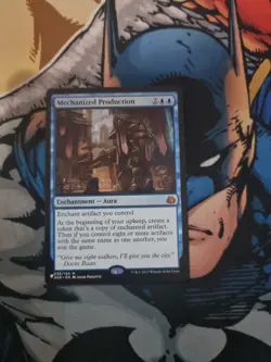 MTG - MECHANIZED PRODUCTION | Aether Revolt | Blue Enchantment | COMMANDER | AER - Image 1