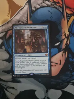 MTG - MECHANIZED PRODUCTION | Aether Revolt | Blue Enchantment | COMMANDER | AER - Image 2