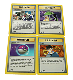 1st Edition Pokemon Trainer Cards Bundle Lot 12 Assorted Sabrina Chaos Erika - Image 3