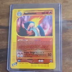 Pokemon Typhlosion Expedition Base Set 065/165 Reverse Holo Rare 100HP Stage 2 - Image 1
