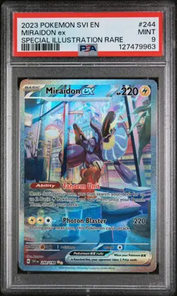 Miraidon ex 244/198 Pokemon TCG Sv01: Scarlet & Violet Base Set Holo PSA 9 - Image 1