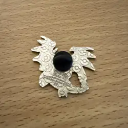 Official Nintendo Pokemon TCG 2014 Mega Charizard X Blue Enamel Collectors Pin - Image 3