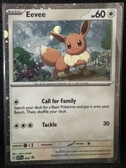 Pokemon Eevee TCG SVP Black Star Promos SVP043 Holo Promo NM - Image 1