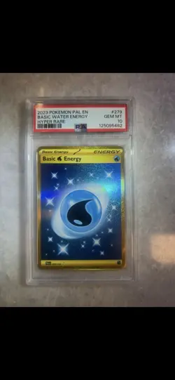 2023 Paldea Evolved Basic Water Energy Hyper Rare Card #279 PSA 10 - Image 1