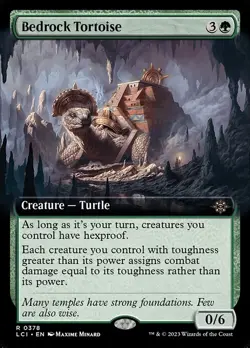 Magic The Gathering: Bedrock Tortoise - LCI #0378 FOIL - Image 1
