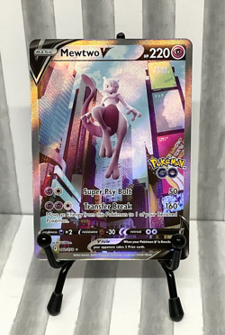 Mewtwo V (Alternate Full Art) 072/078 Pokemon GO Holo - Image 1