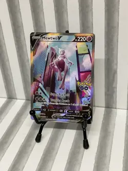 Mewtwo V (Alternate Full Art) 072/078 Pokemon GO Holo - Image 2