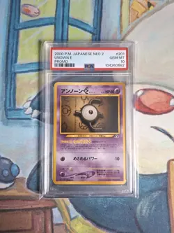 Pokemon Japanese Unown E Promo Neo 2 No. 201 PSA 10 - Image 1