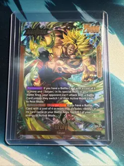Broly FB08-073 Leader ALT ART L* Saiyan's Pride Dragon Ball English Card Fusion - Image 1