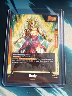 Broly FB08-073 Leader ALT ART L* Saiyan's Pride Dragon Ball English Card Fusion - Image 2