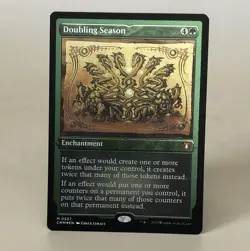 MTG Doubling Season 0557 - Etched Foil - CMM NM - Image 1