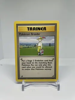 Pokemon Breeder - 76/102 - Pokemon Base Set Unlimited Rare Card WOTC MP - Image 1
