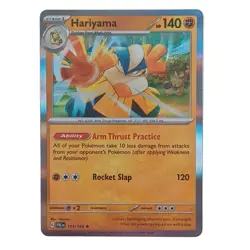 Reverse Holo Hariyama 113/193 Rare Paldea Evolved Pokemon TCG - Image 1
