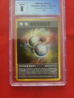 Pokemon: Miracle Energy Neo Destiny Holo Energy Japanese 2001 - CGC 8 - D55 - Image 3
