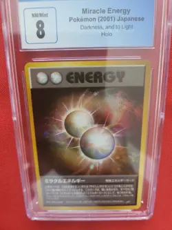 Pokemon: Miracle Energy Neo Destiny Holo Energy Japanese 2001 - CGC 8 - D55 - Image 5