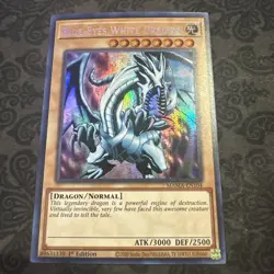 Yu-Gi-Oh! Blue-Eyes White Dragon (Secret Pharaoh's Rare) MAMA-EN104 1st Edition - Image 1