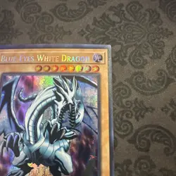 Yu-Gi-Oh! Blue-Eyes White Dragon (Secret Pharaoh's Rare) MAMA-EN104 1st Edition - Image 3