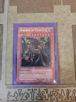 YUGIOH INVADER OF DARKNESS IOC-111 SECRET UNLIMITED ED 1996 PRINT - Image 1