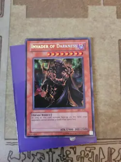 YUGIOH INVADER OF DARKNESS IOC-111 SECRET UNLIMITED ED 1996 PRINT - Image 2