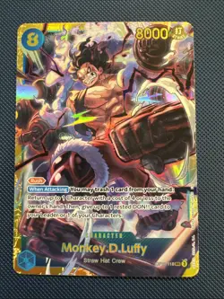 One Piece Monkey.D.Luffy (118) - A Fist of Divine Speed (OP11) NM Foil - Image 1