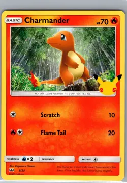 Charmander 9/25 Non Holo McDonald's 25th Anniversary Promos - Pokemon Card - NM - Image 1