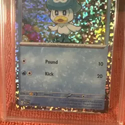 Quaxly 003/015 McDonald's 2023 Pokemon TCG Promo Card PG Graded 7 Near Mint - Image 2