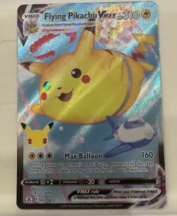 Flying Pikachu VMAX 007/025 Celebrations 25th Anniversary Pokemon Holo Foil NM - Image 1