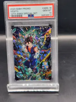 PSA 10 Vegito ABS-18 12th ANNIVERSARY Special Set Card Super Dragon Ball Heroes - Image 1