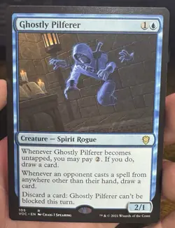 Ghostly Pilferer #105 (NM) Crimson Vow VOC Magic MTG - Image 1