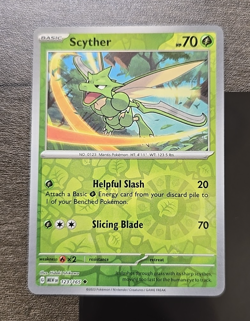 Scyther 123/165 Reverse Holo Pokemon 151 Card English Near Mint - Image 1