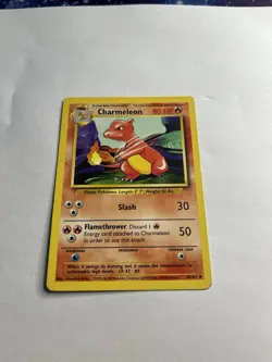 Pokemon TCG Charmeleon Base Set 24/102 Regular Unlimited Uncommon - Image 1