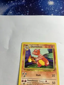 Pokemon TCG Charmeleon Base Set 24/102 Regular Unlimited Uncommon - Image 2