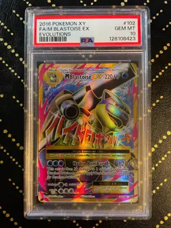 2016 Pokemon XY Evolutions M Blastoise #102 and M Venusaur EX Holo #100 PSA 10s - Image 1
