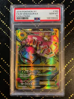 2016 Pokemon XY Evolutions M Blastoise #102 and M Venusaur EX Holo #100 PSA 10s - Image 3
